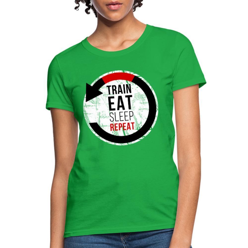 Train, Eat, Sleep, Repeat Women's T-Shirt- [option1Jiu Jitsu Legacy | BJJ Apparel and Accessories