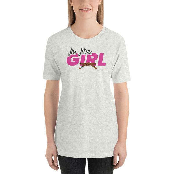 Jiu Jitsu Girl Brown Belt Unisex Staple T-Shirt