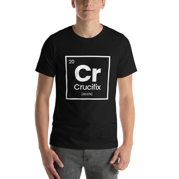 Periodic Table Crucifix Unisex Staple T-Shirt