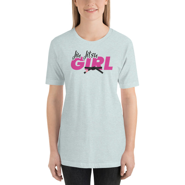 Jiu Jitsu Girl Black Belt Unisex Staple T-Shirt