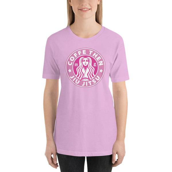 Jiu Jitsu Then Coffee Pink Starbucks Staple T-Shirt