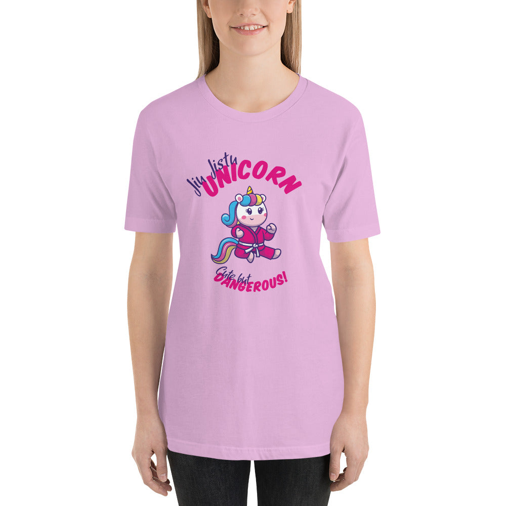 Jiu Jitsu Pink Gi Cute but Dangerous Unicorn Staple T-Shirt