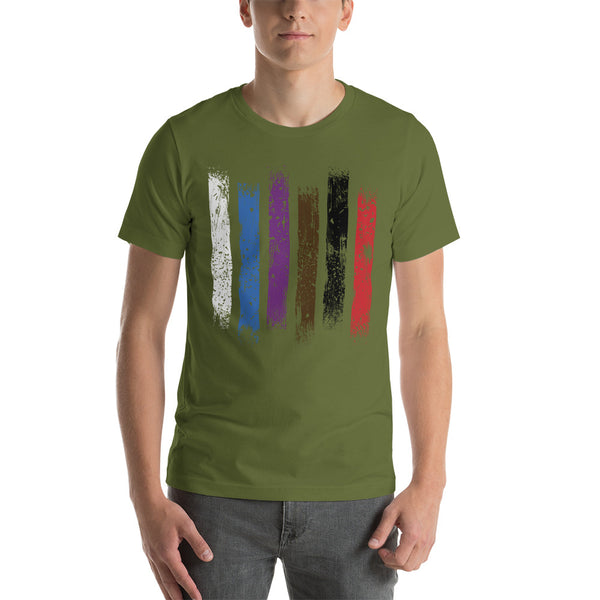 BJJ Belt Stripes Unisex t-shirt Bella+Canvas 3001