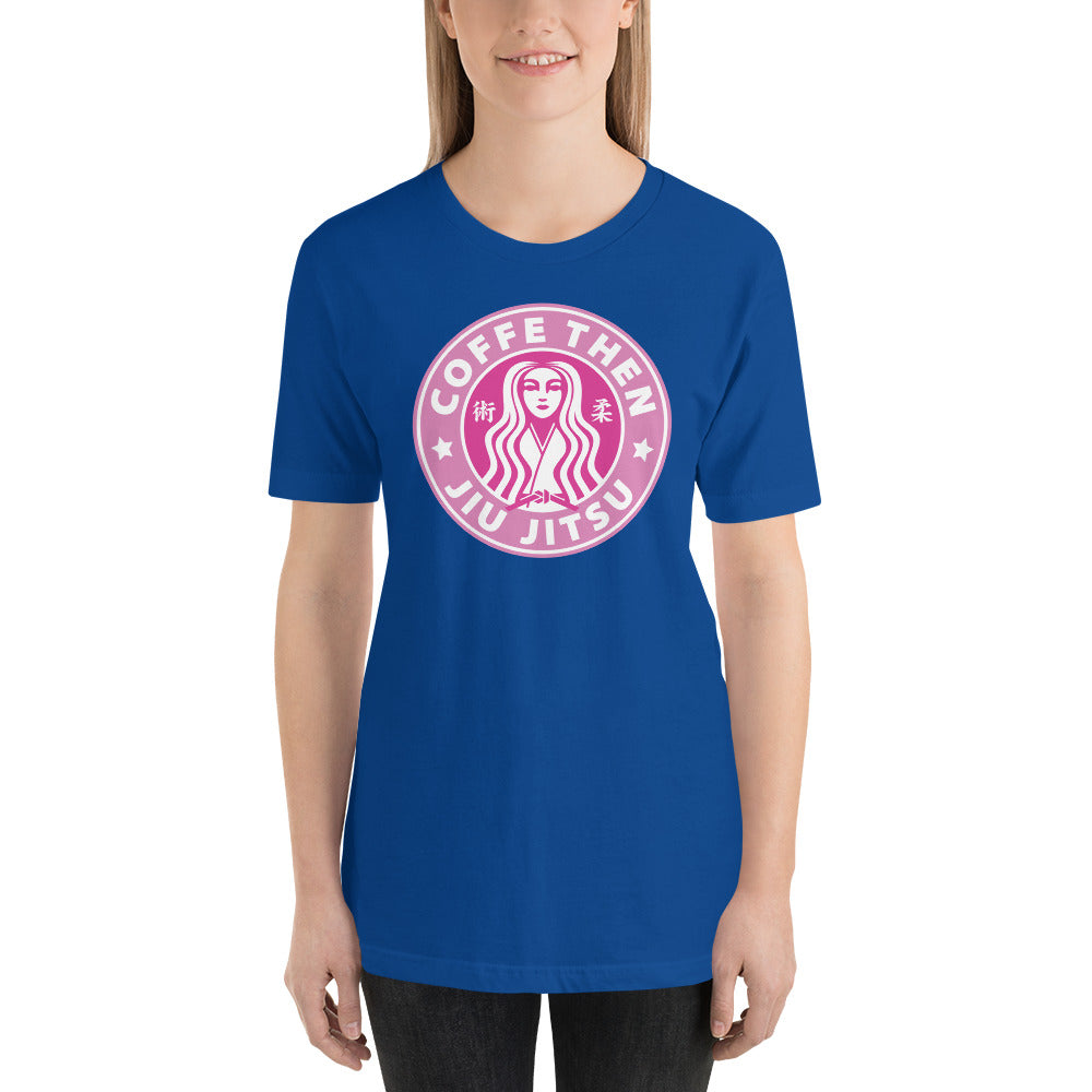 Jiu Jitsu Then Coffee Pink Starbucks Staple T-Shirt