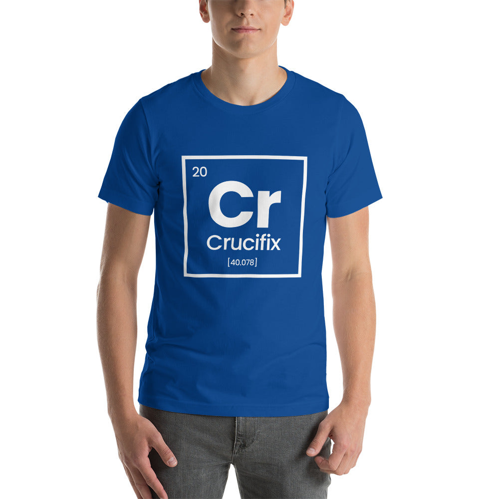 Periodic Table Crucifix Unisex Staple T-Shirt