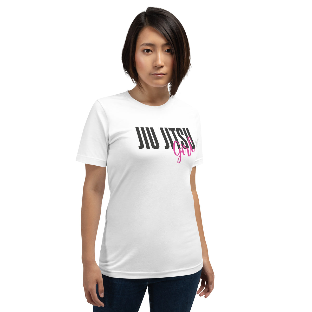 Jiu Jitsu Girl Text Unisex Staple T-Shirt