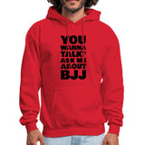 You wanna talk? Men's Hoodie - red